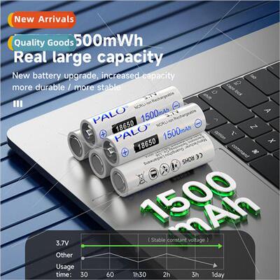 18650 lithium battery 1500mah 3.7v high capacity bright flas