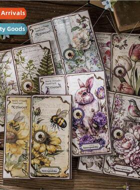 Lost garden series material paper vintage plants and flowers