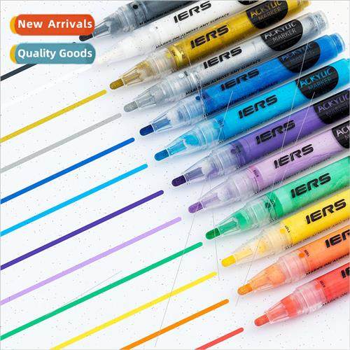 Ayers iers601 water-based acrylic markers set of 48 colors d图片