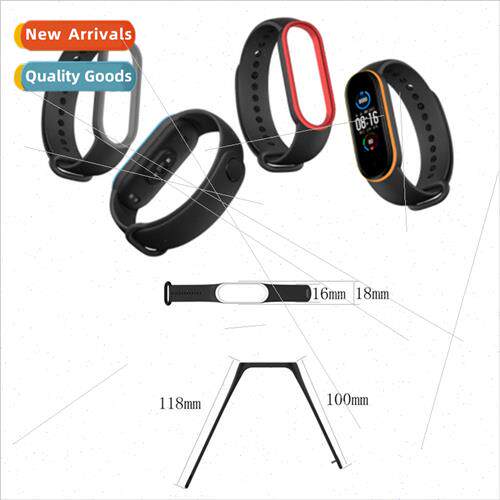 适用 silicone millet 5 bracelet wristband two-color sports
