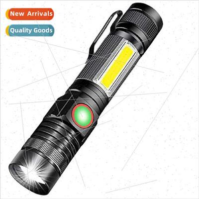 T6 aluminum alloy strong light flashlight portable rechargea
