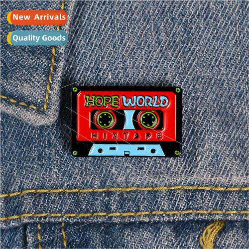 Pins Personalized Pop Music Tape Alloy Brooch Cowboy Bag Acc