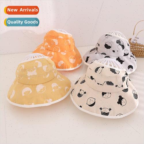 Mens and womens baby summer sunscreen printing hollow cap ne