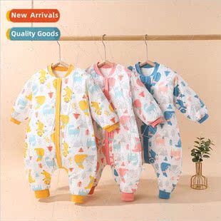 Baby sleeping bag fall and winter  of pure cotton sandwich c