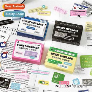 Label Institute Sticker Pack Korean Retro Dialog Box Creativ