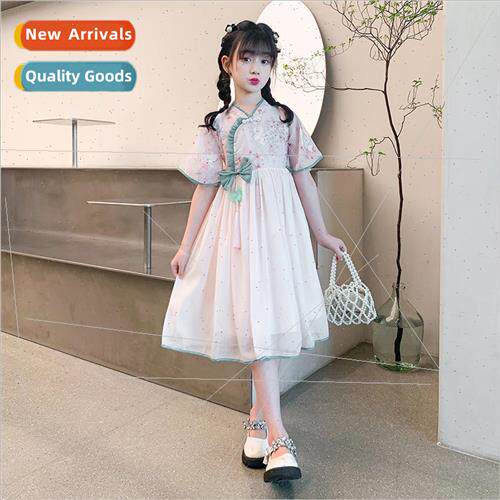 Girls hanbok dress summer 2023 new childrens clothing Chines