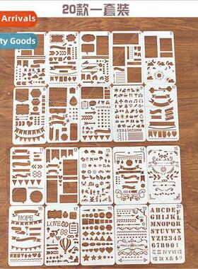 20 A6 universal versatile drawing templates PET hollow 17.8x