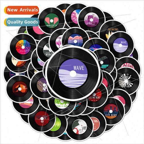 50 record hand-painted stickers nd of personalized cartoon r