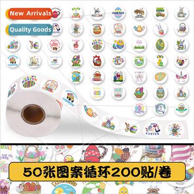 200 Stickers Easter Roll Stickers Featured Holiday Four Leaf