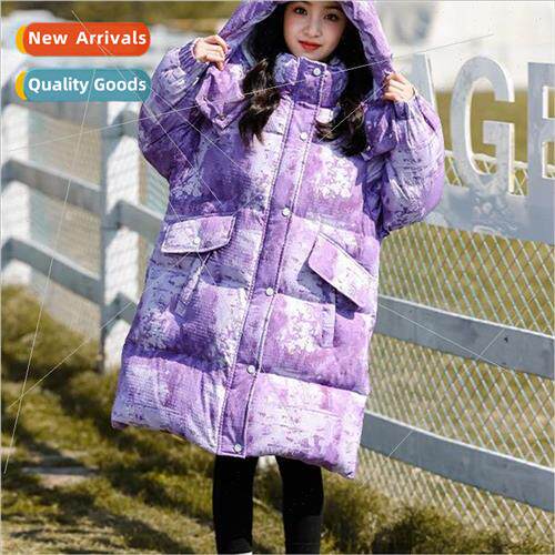 Girls down jacket in long winter 2023 new childrens big boy