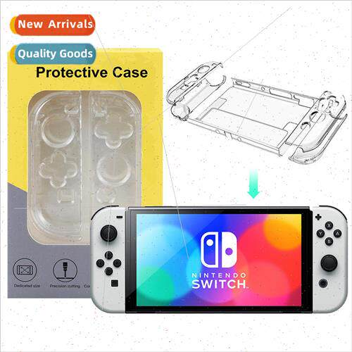 适用 Switch OLED Crystal Case Thin Split PC Case NS OLED Cas