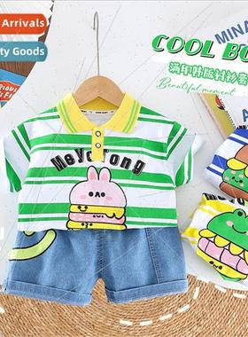 23 summer section boys suit new Korean  of the cartoon burge