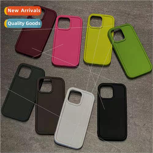 High-color oval solid color frosted 适用 Apple 13/15ProMax P