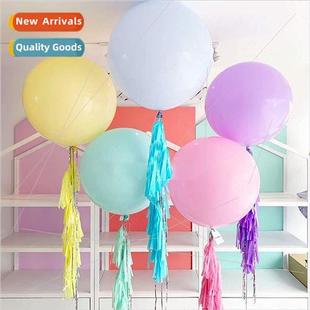 balloon thickened latex inch color macaroon candy round