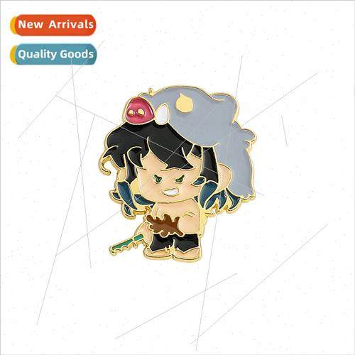 Demon Slayer  character metal badge Izunosuke cartoon Q  Dem