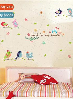 Pengcai new wall stickers XL7160 warm fresh bird childrens r