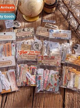 Sticker Pack Traces of Memory Series Vintage terature Handbo