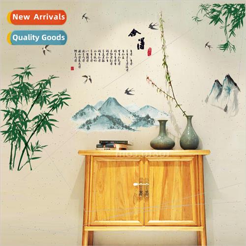 New SK9133 bamboo ink painting Chinese living room entrance