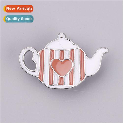 New creative design love teapot brooch personalized versatil
