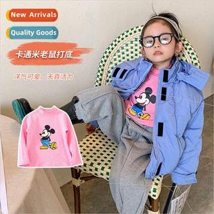 Korean and baby the shirt bottoming winter fall girls