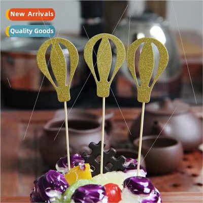 Cake balloon insert flag Birthday cake insert sign Dessert t