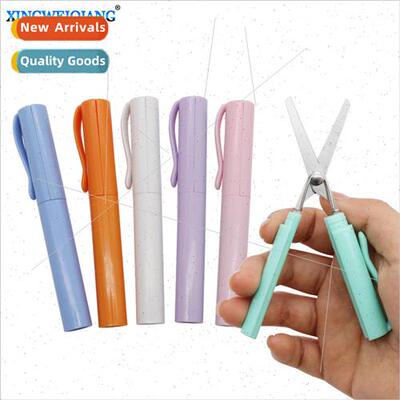 Mini portable pen scissors creative stationery students artw