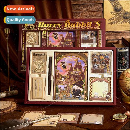 Chinese  handbook gift box set high color handbook tape stud