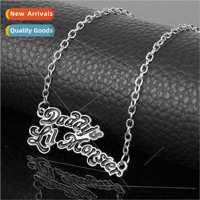 Suicide Squad Monogram Necklace Hip Hop Style Women Vintage
