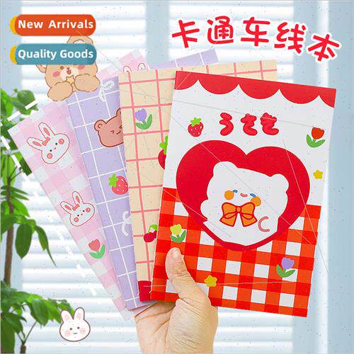 Cartoon A5 car line book Cute student stationery horizontal