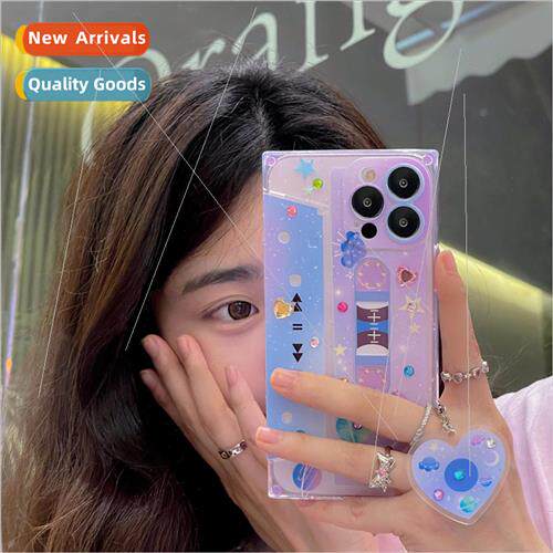 ins purple dreamy starry sky CD tape 适用 iPhone 13 case 14P