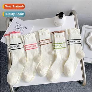 lace the spring womens socks mouth bubble sweet Korean