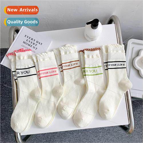 Korean  of the sweet bubble mouth lace socks womens spring a