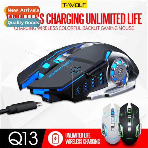 Thunder Wolf Q13 English  of the wireless mouse 2.4GH mute g