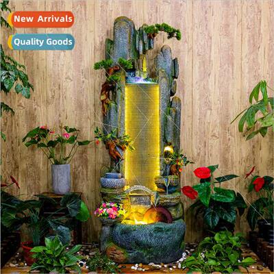 Wigwam flowing fountain ornaments water curtain landscape wi