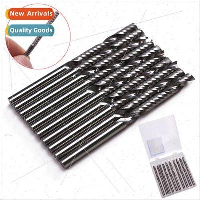 10pcs 1/8 inch carbide double fluted helical 17mm end mills