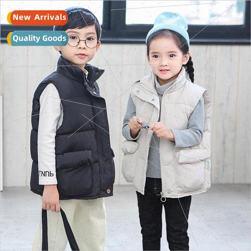 Autumn and winter childrens down cotton vest baby thickened