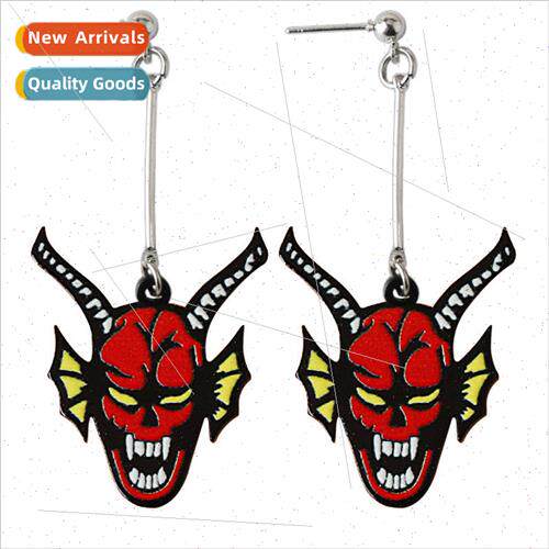 Stranger Things Kat Monster Heads Hellfire Club Earrings Str