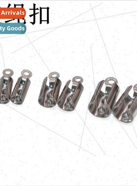 diy stainless steel material round leather cord clip clasp h