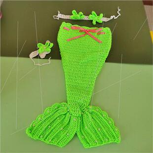 Baby 100 days photography clothing Newborn baby mermaid Merm