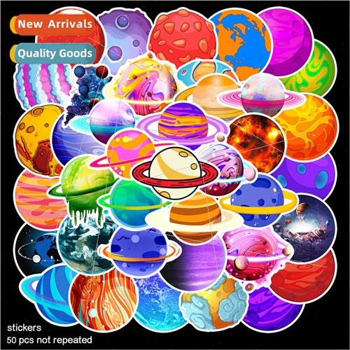 50 Cosmic Planet Galaxy Planet Science Doodle Stickers ggage