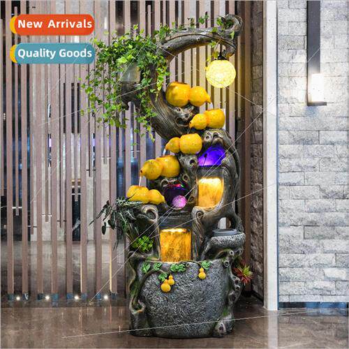 Fountain running water root carving ornaments feng shui livi