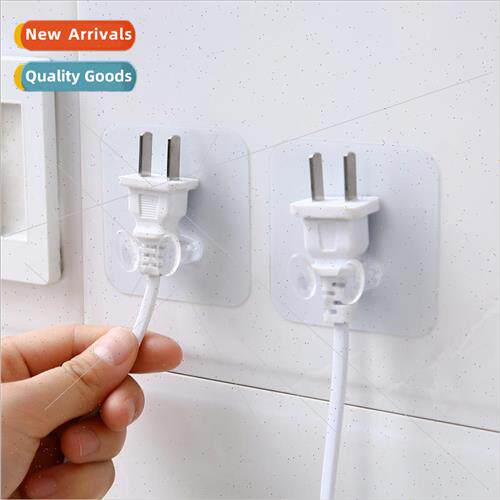 Transparent power plug hook plastic -marking power cord stor