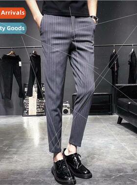 Spring and summer mens casual pants small feet nine-minute p