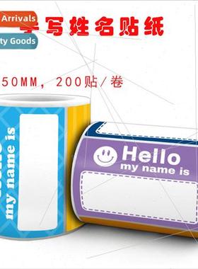 New handwritten name labels student name stickers business n