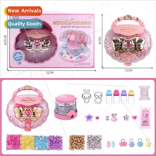 2023DIY Girls Fantasy Pink Jewelry Beading Machine Toys Girl