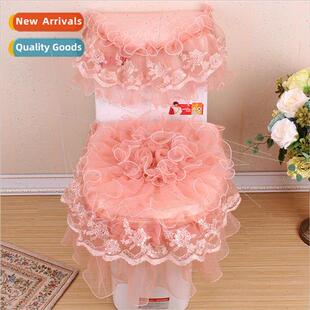 Princess Fan Quilted Toilet Pad Set of 3 Zippered Toilet Cov