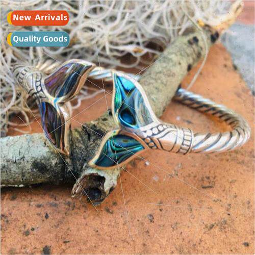Fashion gradient color mermaid real shell inlay
