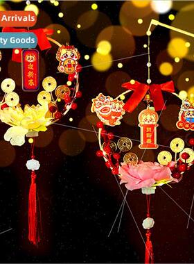 Spring Festival Year of the Dragon Ancient Style Peony Handh