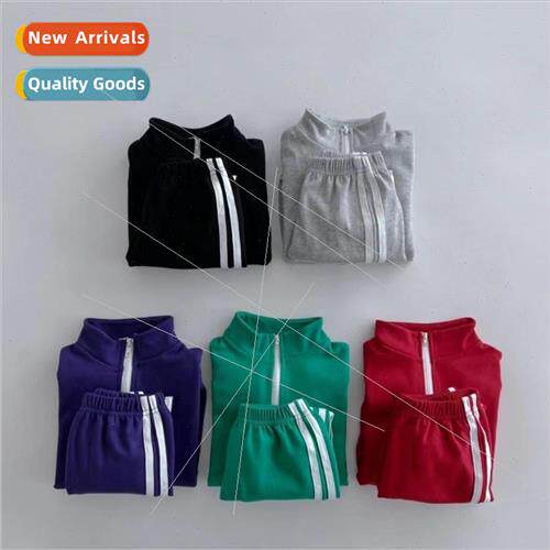 23 Autumn Mens and Womens ttle Big Boys Zipper Standing Coll
