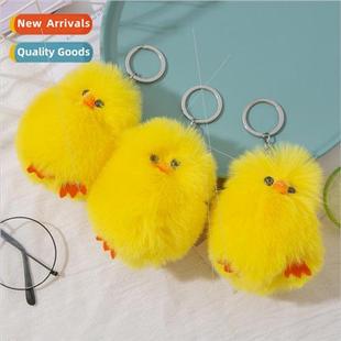 doll keychain key Cartoon student chick ring schoolbag dorky